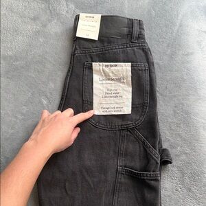 Cotton On Charcoal Loose Straight Jeans